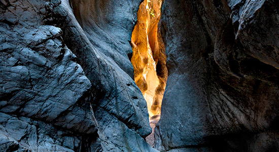 Cañones en el Pasisaje mediterráneo del Vall de Laguart en Pedreguer.