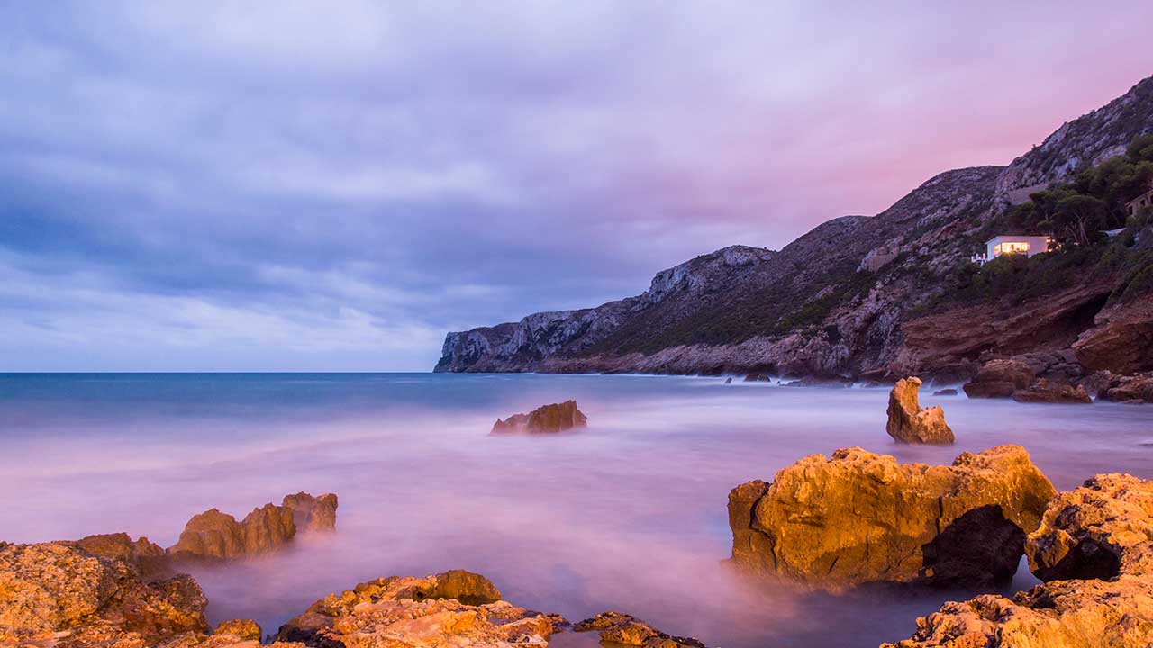 Cañones en el Pasisaje mediterráneo del Vall de Laguart en Pedreguer.